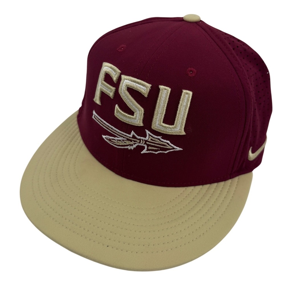 Nike True Dri-FIT FSU Florida State Seminoles Hat Garnet Gold Adjustable Cap